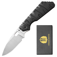 M.Strider Custom SMF Tank Folding Knife 3.74" CPM-D2 Blade, All-steel Handles