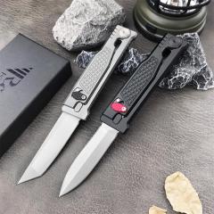 Reate Gravity Assisted Open Folding Knife 2.76" D2 Satin Plain Blade, T6-Aluminum Handles