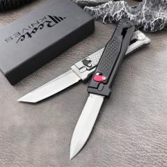 Reate Gravity Assisted Open Folding Knife 2.76" D2 Satin Plain Blade, T6-Aluminum Handles