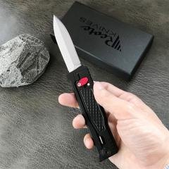 Reate Gravity Assisted Open Folding Knife 2.76" D2 Satin Plain Blade, T6-Aluminum Handles