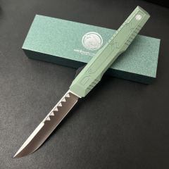Fat Dragon Combat OTF Auto Knife 4.13" VG10 Satin Blade, Aviation Aluminum 6061 Handles