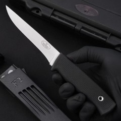 F2 Survival Fixed Blade Knife 4.33" Satin Lam.VG10 Blade, TPR Handle and Sheath