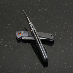 BM 15080-1 Hunt Crooked River Folding 3.97" S30V/Damascus Clip Point Blade, Carbon Fiber Handles