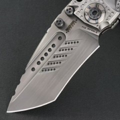 Miller Bros.BIsdes T1 Folding Blade Knife 4.13" VG-10 Combo Tanto Blade, TC4 Handles