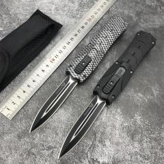 BM 3300 Infidel Dagger AUTO OTF Knife 3.62'' 440C Double Edge Blade, ABS Handles