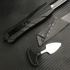 3PC/Set 3300 Infidel Dagger AUTO OTF Knife 3.62'' 440C Double Edge Blade, ABS Handles