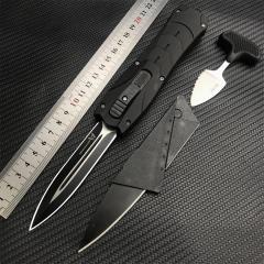 3PC/Set 3300 Infidel Dagger AUTO OTF Knife 3.62'' 440C Double Edge Blade, ABS Handles