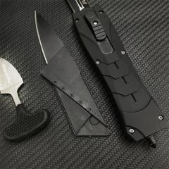3PC/Set 3300 Infidel Dagger AUTO OTF Knife 3.62'' 440C Double Edge Blade, ABS Handles