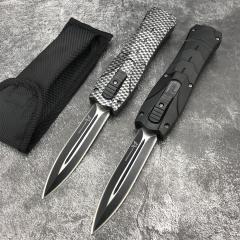 BM 3300 Infidel Dagger AUTO OTF Knife 3.62'' 440C Double Edge Blade, ABS Handles
