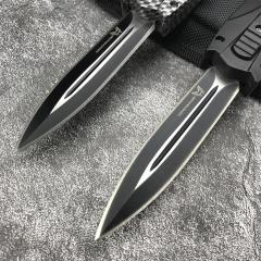 BM 3300 Infidel Dagger AUTO OTF Knife 3.62'' 440C Double Edge Blade, ABS Handles