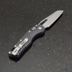 MT MSI RAM-LOK Manual Folding Knife 3.54" M390MK Plain Blade, Carbon Fiber Handles, AXIS Lock