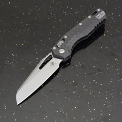 MT MSI RAM-LOK Manual Folding Knife 3.54" M390MK Plain Blade, Carbon Fiber Handles, AXIS Lock