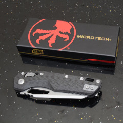MT MSI RAM-LOK Manual Folding Knife 3.54" M390MK Plain Blade, Carbon Fiber Handles, AXIS Lock