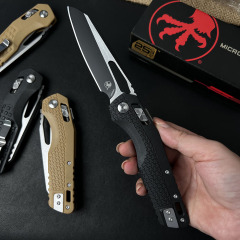 MT MSI RAM-LOK Manual Folding Knife 3.54" M390MK Plain Blade, Nylon Fiber Handles
