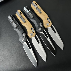 MT MSI RAM-LOK Manual Folding Knife 3.54" M390MK Plain Blade, Nylon Fiber Handles