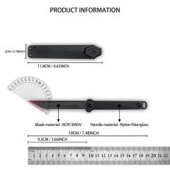 Kershaw 4008 Fixed Blade Knife 3.66" 8cr13 Blade, Nylon Fiber Handles