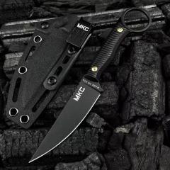 MKC Fixed Blade Knife 3.70" 8Cr13 Blade, Nylon Fiber Handles