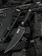MKC Fixed Blade Knife 3.70" 8Cr13 Blade, Nylon Fiber Handles
