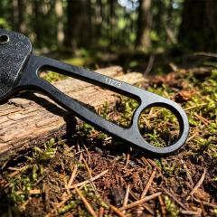 ANT IZULA Fixed Blade Knife 2.76" 8Cr13 Satin Blade, 8Cr13 Handles
