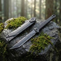 Kershaw 4008 Fixed Blade Knife 3.66" 8cr13 Blade, Nylon Fiber Handles