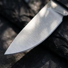CRKT 2425 TJ Scribe Pocket Fixed Blade Knife 1.57" Stonewashed Drop Point, Nylon Handles