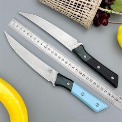 MT Kitchen Fixed Blade Knife 6.14" 9cR13 Blade, T6 Aluminum +G10 Handles - 3100B