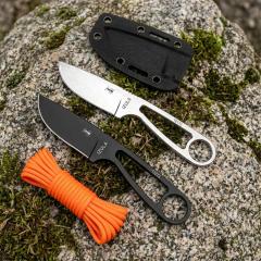ANT IZULA Fixed Blade Knife 2.76" 8Cr13 Satin Blade, 8Cr13 Handles
