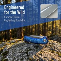 ZT 0808 Flipper Knife 3.23" D2 Blade, TC4 Handles