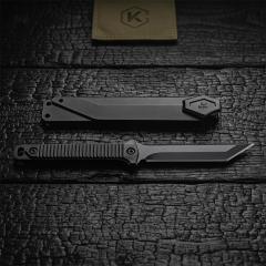 Kershaw 4008 Fixed Blade Knife 3.66" 8cr13 Blade, Nylon Fiber Handles