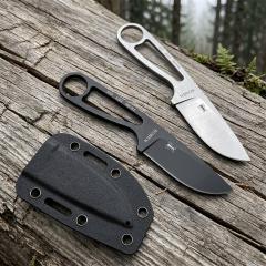 ANT IZULA Fixed Blade Knife 2.76" 8Cr13 Satin Blade, 8Cr13 Handles