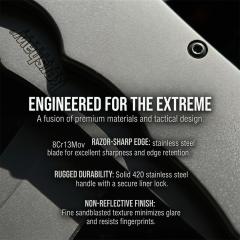 Kershaw 3655BW Folding Knife 3.35" Working Finish 8Cr13mov Drop Point Blade, Aluminum Handles