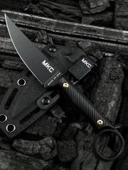 MKC Fixed Blade Knife 3.70" 8Cr13 Blade, Nylon Fiber Handles