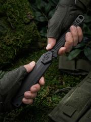 Kershaw 4008 Fixed Blade Knife 3.66" 8cr13 Blade, Nylon Fiber Handles