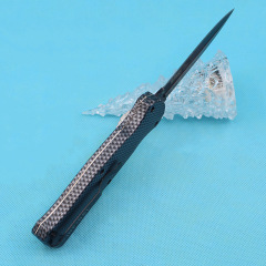 BM 3300BK Infidel Dagger AUTO OTF Knife 3.85" 440 Double Edge Blade, Zinc Aluminum Alloy Handles