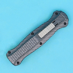 BM 3300BK Infidel Dagger AUTO OTF Knife 3.85" 440 Double Edge Blade, Zinc Aluminum Alloy Handles