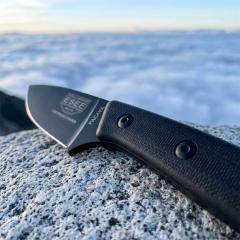 ESEE Knives Pacaya Fixed Blade Knife 3.03" D2 Drop Point Blade, G10 Handles, Kydex Sheath with Clip Plate