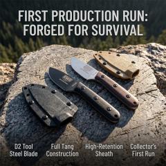 ESEE Knives Pacaya Fixed Blade Knife 3.03" D2 Drop Point Blade, G10 Handles, Kydex Sheath with Clip Plate
