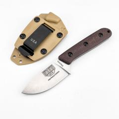 ESEE Knives Pacaya Fixed Blade Knife 3.03" D2 Drop Point Blade, G10 Handles, Kydex Sheath with Clip Plate