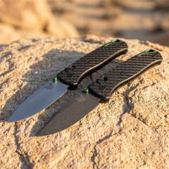 BM 534 Bugout AXIS Folding Knife 3.19" 9Cr13 Satin Plain Blade, T6-Aluminum Handles