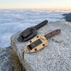 ESEE Knives Pacaya Fixed Blade Knife 3.03" D2 Drop Point Blade, G10 Handles, Kydex Sheath with Clip Plate