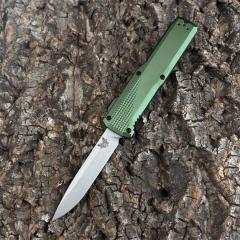 BM 4600DL Phaeton AUTO OTF Knife 3.34" Black S30V Drop Point Blade, Aluminum Alloy Handles