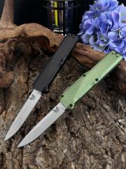 BM 4600DL Phaeton AUTO OTF Knife 3.34" Black S30V Drop Point Blade, Aluminum Alloy Handles