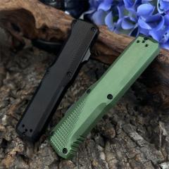 BM 4600DL Phaeton AUTO OTF Knife 3.34" Black S30V Drop Point Blade, Aluminum Alloy Handles