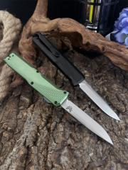 BM 4600DL Phaeton AUTO OTF Knife 3.34" Black S30V Drop Point Blade, Aluminum Alloy Handles