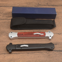 Italy Classical 13'' AKC OTF AUTO Knife Double Action 5.51" 440C Steel Blade, Color wood Handles