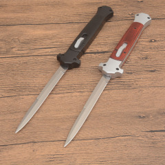 Italy Classical 13'' AKC OTF AUTO Knife Double Action 5.51" 440C Steel Blade, Color wood Handles