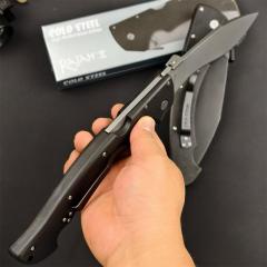 Cold Steel Rajah II Folding Knife 5.83" AUS-10A Satin Blade, Nylon Fiber Handles Lockback