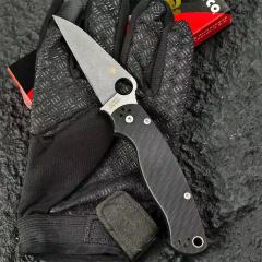 Spy C81 Beak Paramilitary 2 Folding Knife 3.15" CPM-S30V Satin Plain Blade, G10 Handles - C81GP2