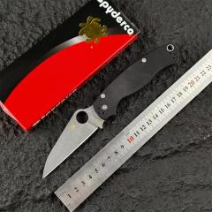 Spy C81 Beak Paramilitary 2 Folding Knife 3.15" CPM-S30V Satin Plain Blade, G10 Handles - C81GP2