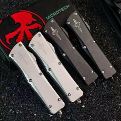 MT Troodon AUTO OTF Knife 3.74" D2 Mirror Dagger Blade, Aluminum Handles